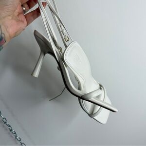Zara white strappy sandals size 38